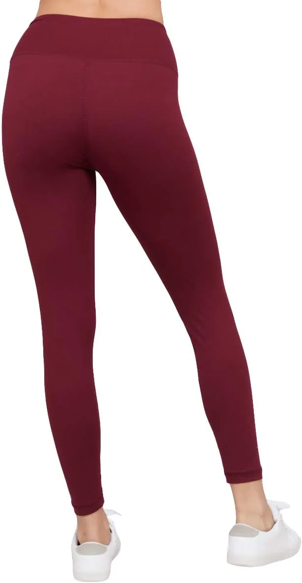 Ashen Fane Full Length High Waist Super Soft Workout Yoga Fitness Pants with Optional Pockets