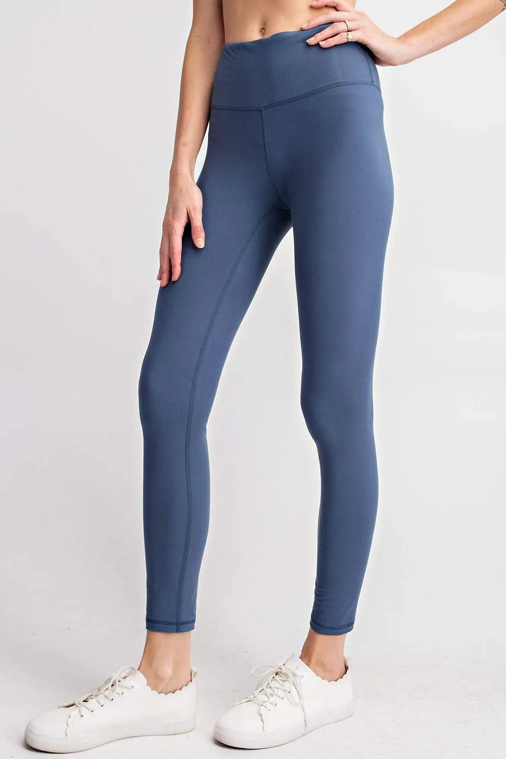 Ashen Fane Full Length High Waist Super Soft Workout Yoga Fitness Pants with Optional Pockets