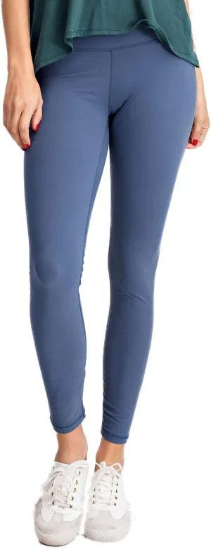 Ashen Fane Full Length High Waist Super Soft Workout Yoga Fitness Pants with Optional Pockets