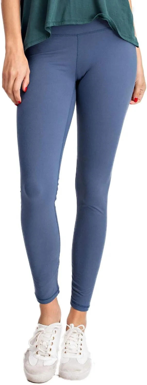 Ashen Fane Full Length High Waist Super Soft Workout Yoga Fitness Pants with Optional Pockets