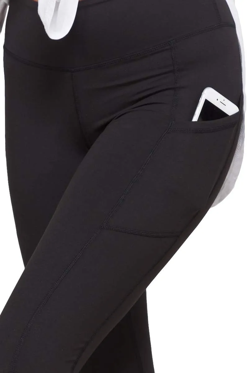Ashen Fane Full Length High Waist Super Soft Workout Yoga Fitness Pants with Optional Pockets
