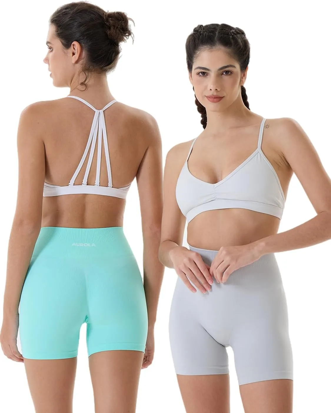 AUROLA Dream Collection Women Workout Shorts High Waist Gym Shorts, Scrunch Butt Seamless Athletic Shorts