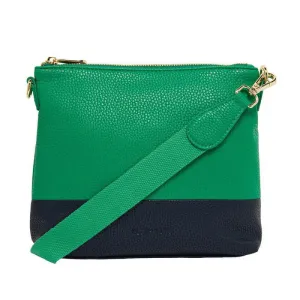 Avoca Crossbody - Green   Navy