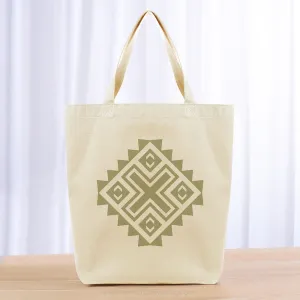 Aztec Tote Bag - khaki