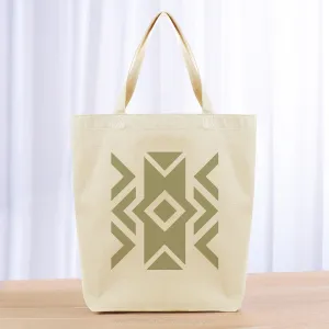 Aztec Tote Bag - khaki