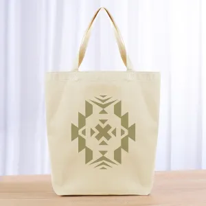 Aztec Tote Bag - khaki