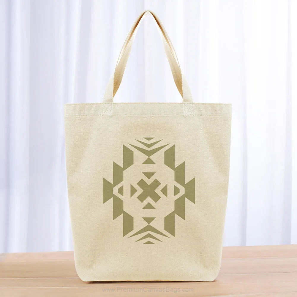 Aztec Tote Bag - khaki