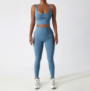 Azure High-Waist Legging Set