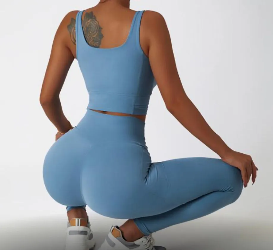 Azure High-Waist Legging Set