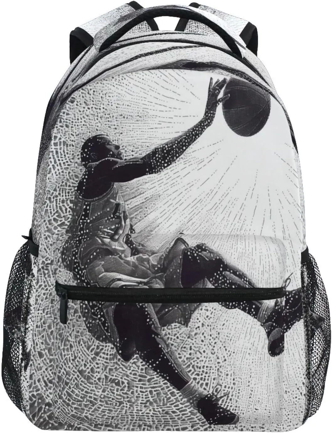 Backpacks for Men Women Waterproof Personal Backpack with Chest Strap for Business Work College Travel Trip Basketball Player