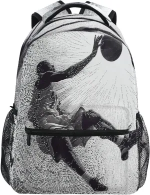 Backpacks for Men Women Waterproof Personal Backpack with Chest Strap for Business Work College Travel Trip Basketball Player