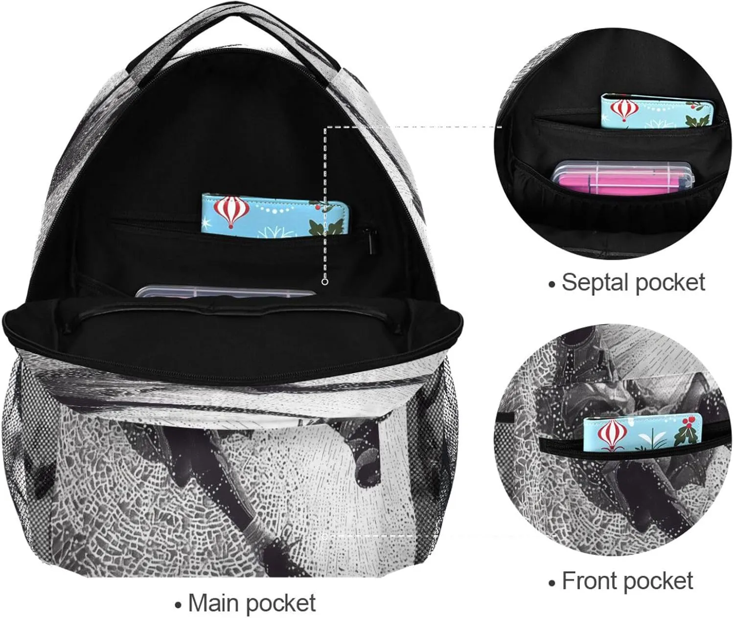 Backpacks for Men Women Waterproof Personal Backpack with Chest Strap for Business Work College Travel Trip Basketball Player