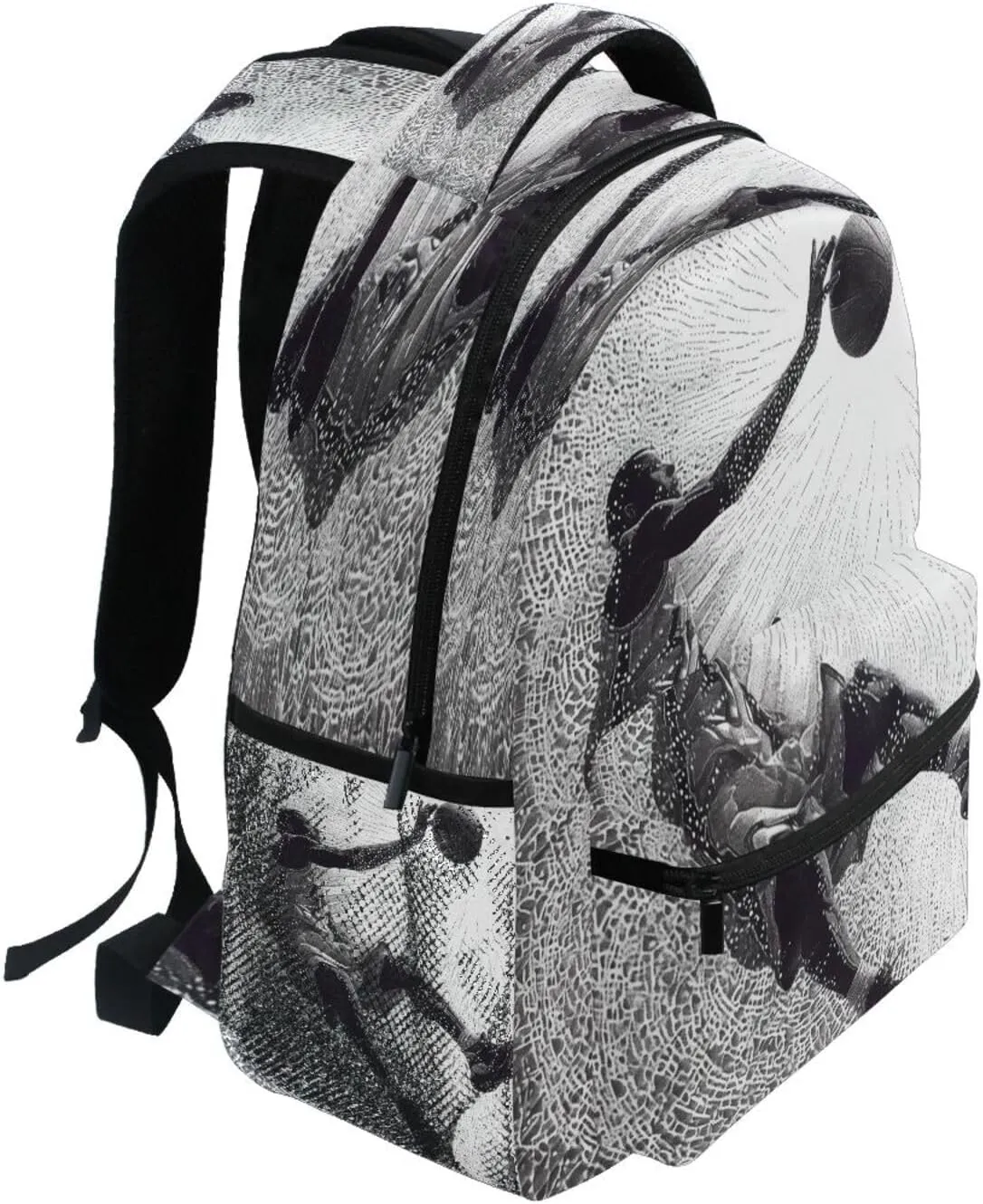 Backpacks for Men Women Waterproof Personal Backpack with Chest Strap for Business Work College Travel Trip Basketball Player