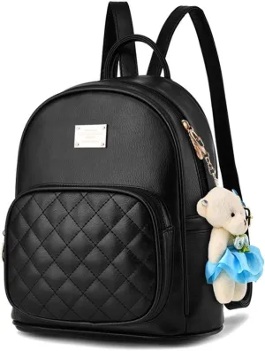 BAG WIZARD Leather Backpack Purse Satchel School Bags Casual Travel Daypacks for Womens