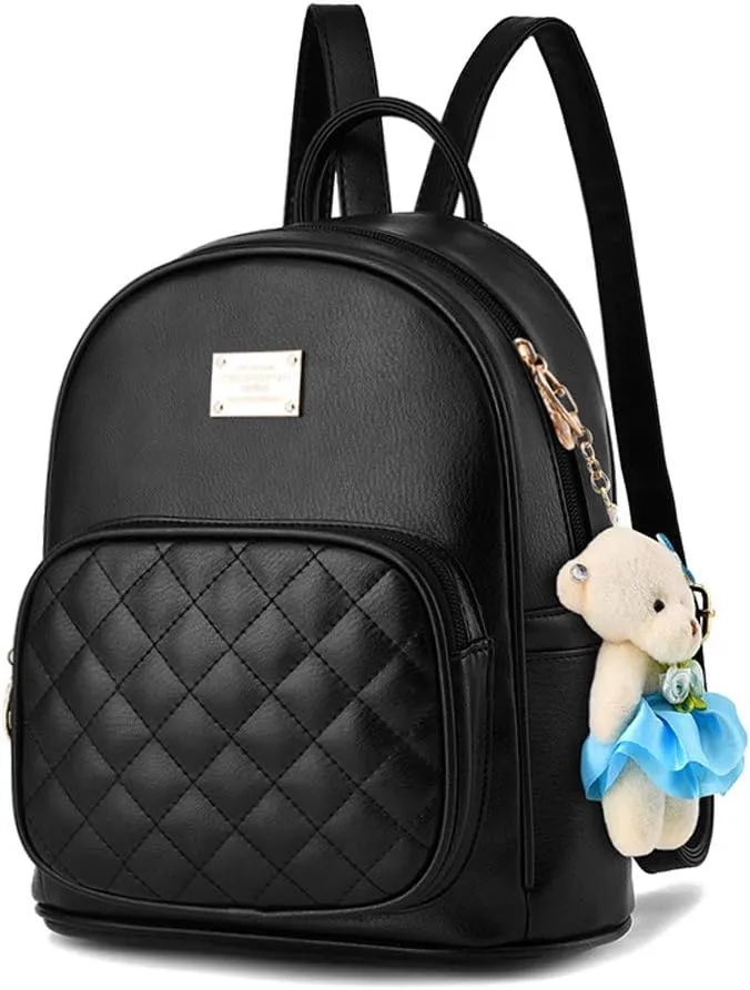 BAG WIZARD Leather Backpack Purse Satchel School Bags Casual Travel Daypacks for Womens