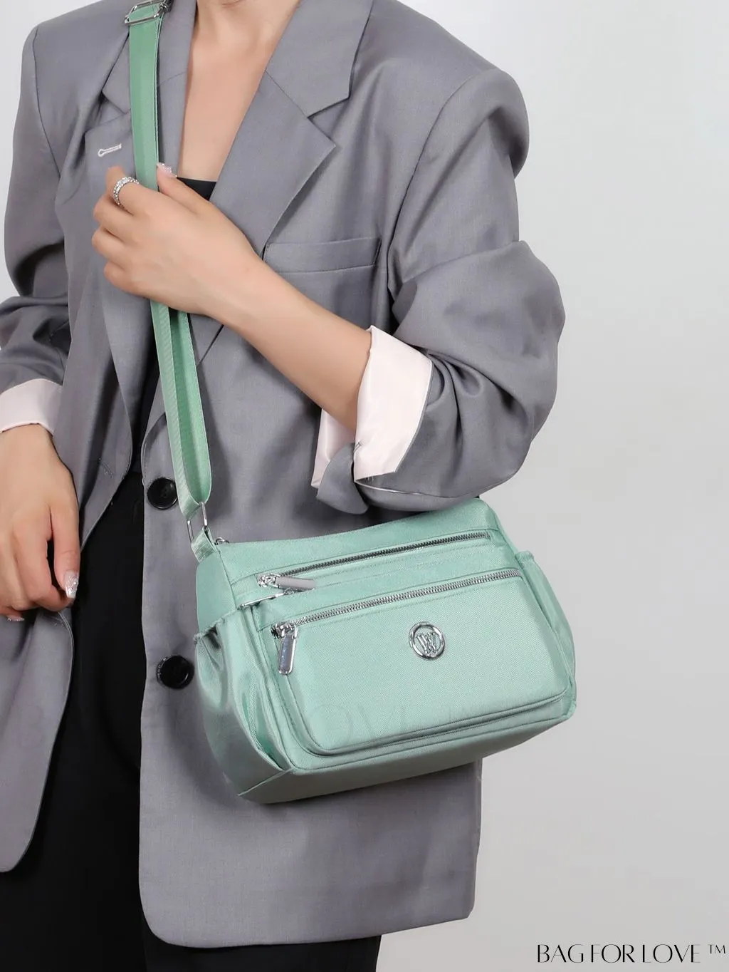 BagForLove - Enhanced Capacity Shoulder Bag with Stylish Letter Patchwork Design - New Arrival