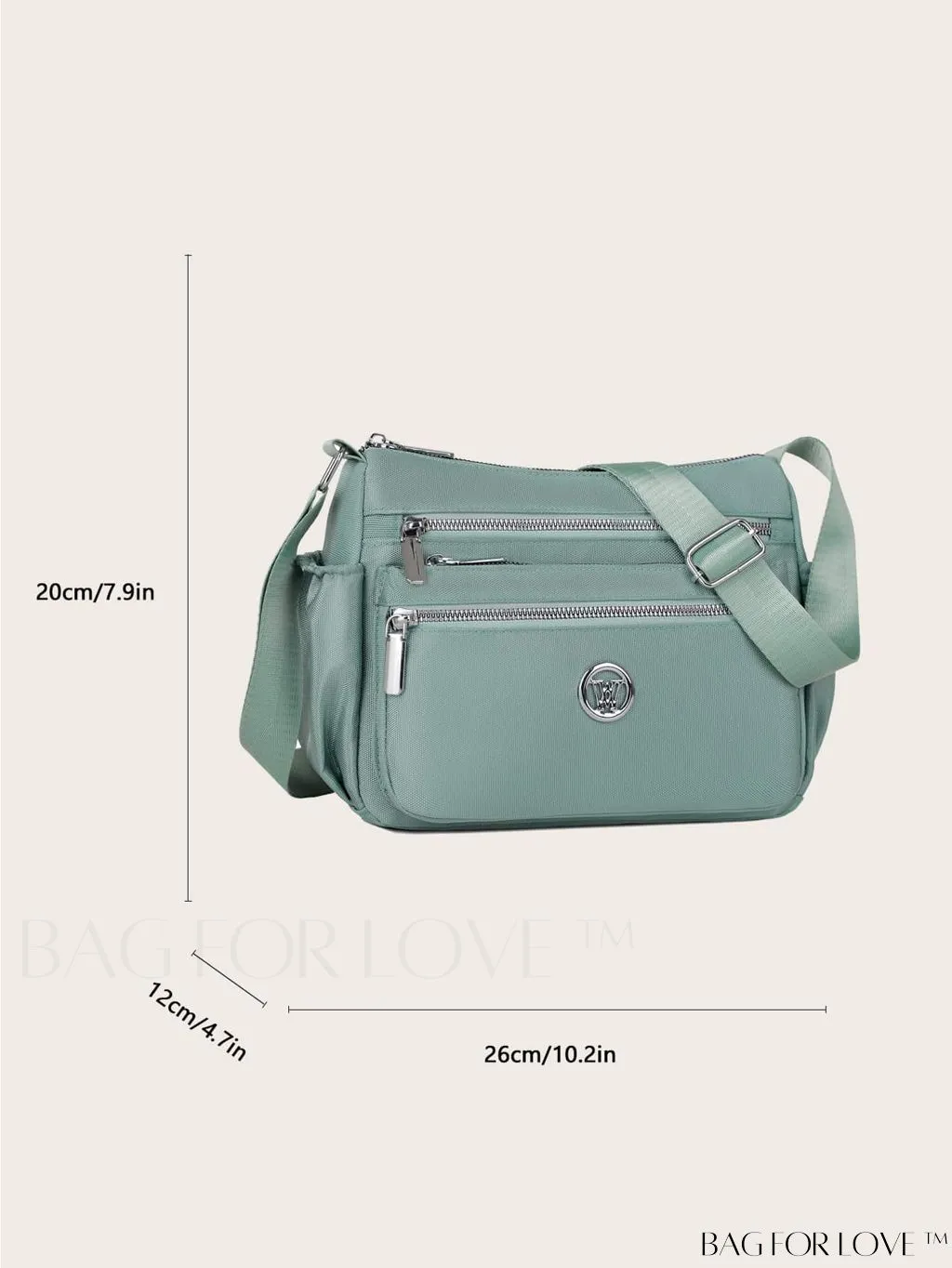BagForLove - Enhanced Capacity Shoulder Bag with Stylish Letter Patchwork Design - New Arrival