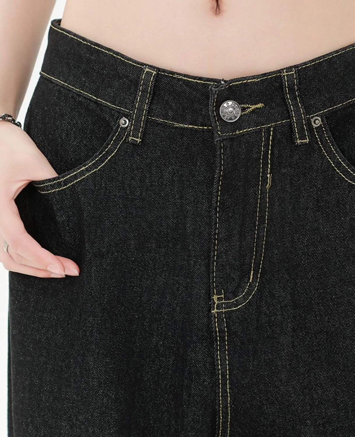 Baggy Jeans for Women Men Ripped Straight Leg Pants High Waisted Distressed Jeans Y2K Grunge Summer Clothes.