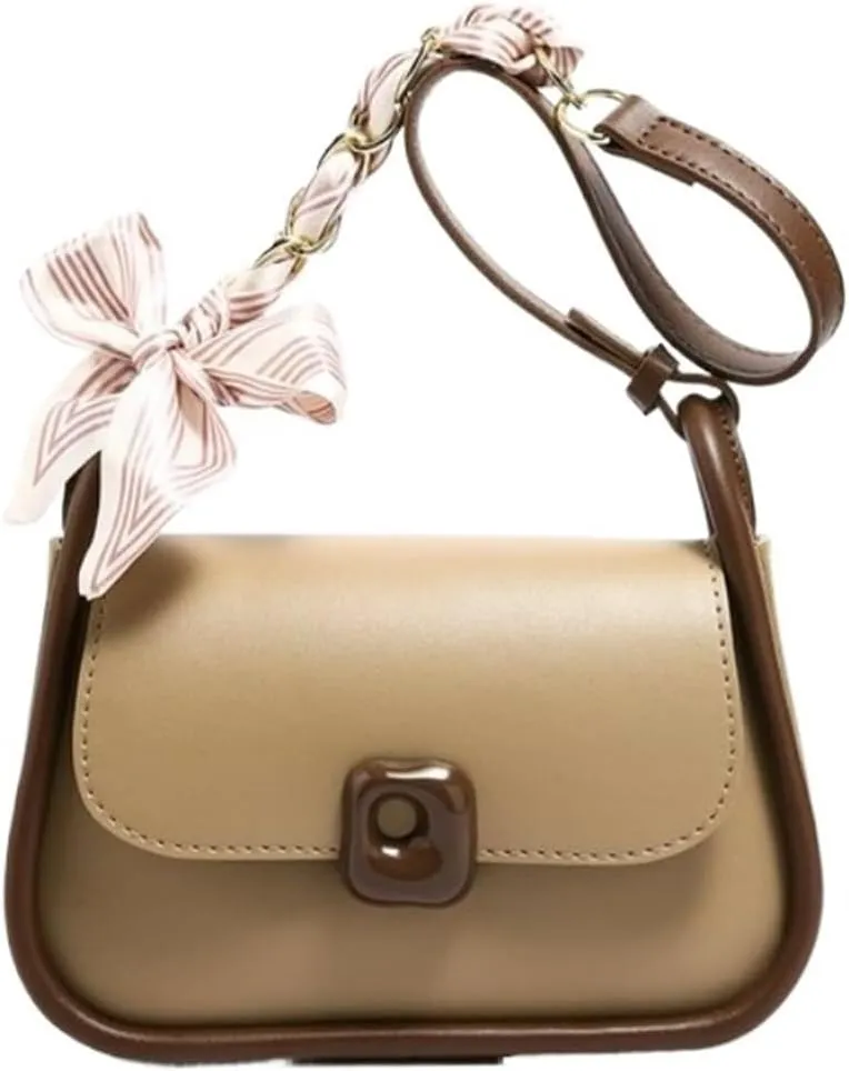 Bags for Women women's crossbody bag shoulder armpit bag small square bag(Khaki)