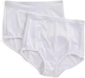 Bali Women's Firm Shapewear Pack, Shaping Brief with Tummy Control, 2-Pack