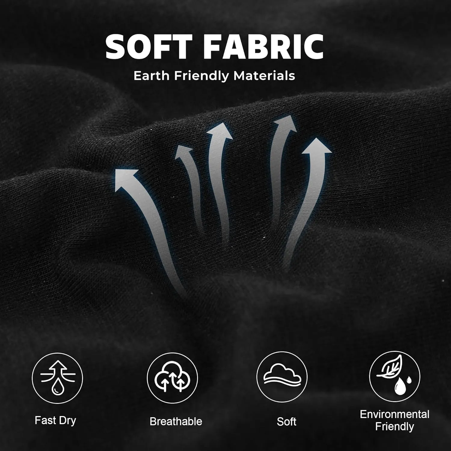 BAMBOO COOL Breathable Men's Underwear Modern Multipack Comfortsoft Moisture-Wicking Boxer Briefs 6 Pack