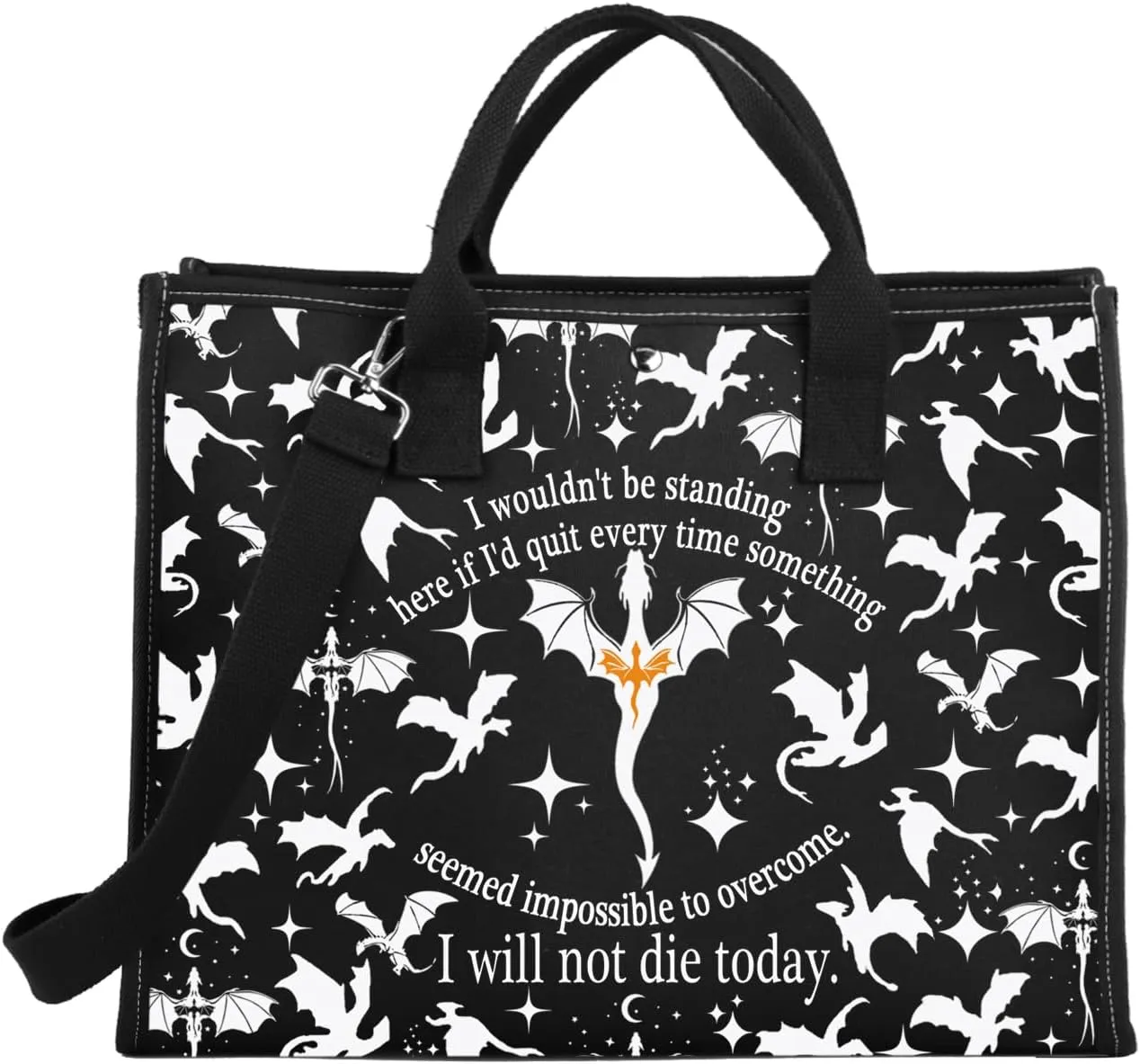 BDPWSS Fourth Book Merchandise Fourth Book Fans Tote Bag Basgiath War Gift I Will Not Die Today Dragon Rider Gift