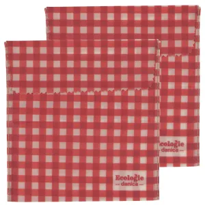 Beeswax Sandwich Bags - Gingham