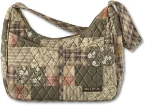 Bella Taylor Blakely - Hobo Shoulder Bag for Women - Lightweight Quilted Fabric Purse with Pockets