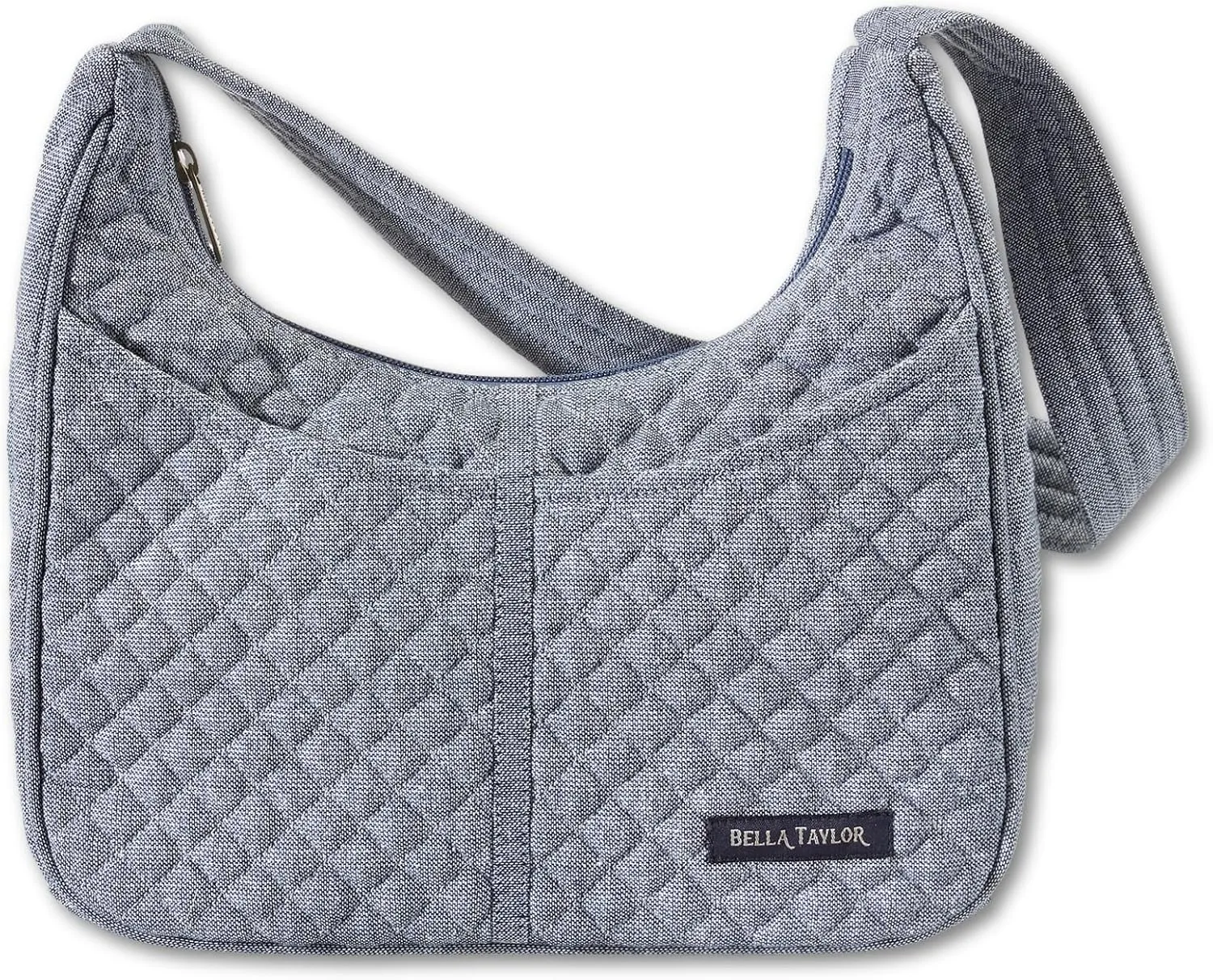 Bella Taylor Blakely - Hobo Shoulder Bag for Women - Lightweight Quilted Fabric Purse with Pockets