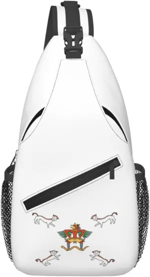 Bendera Kesultanan Bone Crossbody Bags For Women Men Chest Backpack Gym Shoulder Bag Travel Outdoor Sports Casual Crossbody Bags