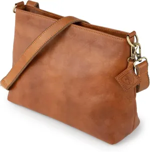 BERLINER BAGS Vintage Genuine Leather Shoulder Bag Marbella, Crossbody Purse for Women, Satchel Bag