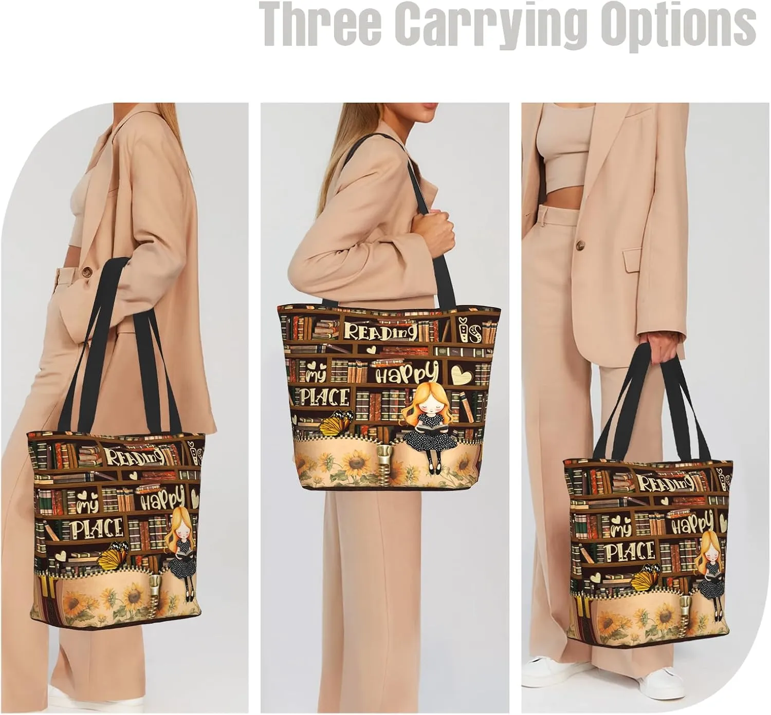 Bible Tote Bags for Women Christian Tote Bag Religious Church Bags for Women Organizer Christian Gift With Zipper