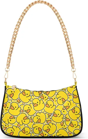 Black White Penguin Cute Purse Bag Hobo Formal Purse Women Small Handbag Chain Shoulder Strap
