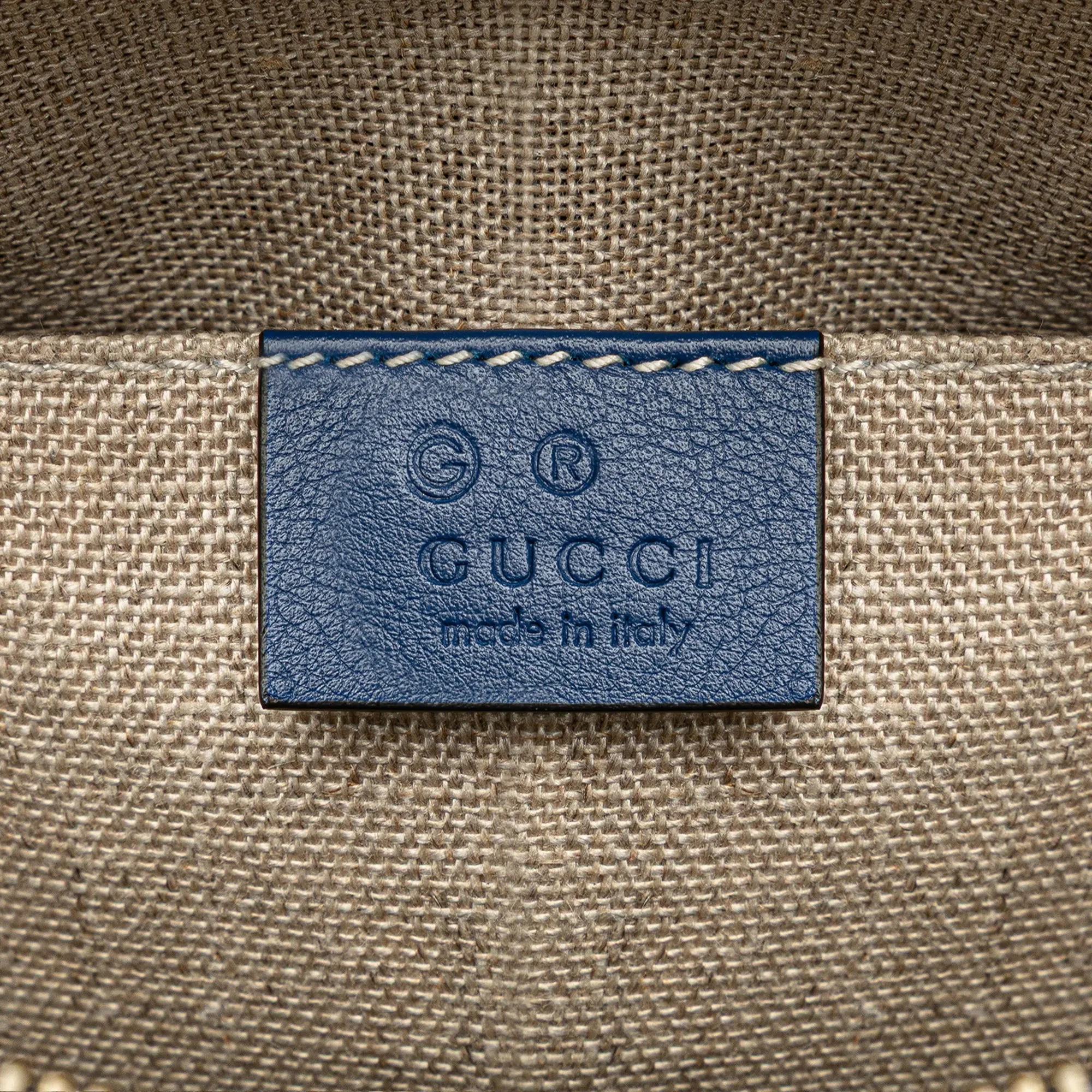 Blue Gucci Mini Microguccissima Dome Satchel