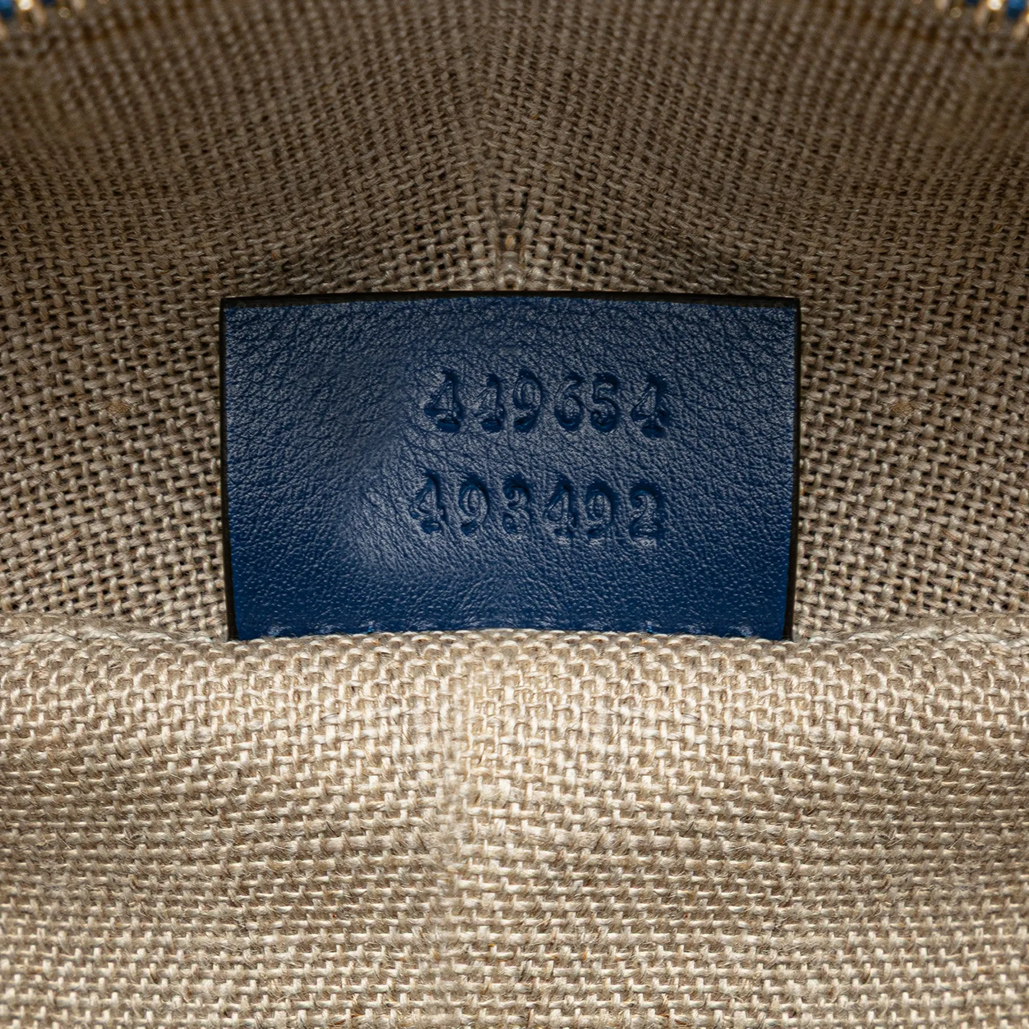 Blue Gucci Mini Microguccissima Dome Satchel