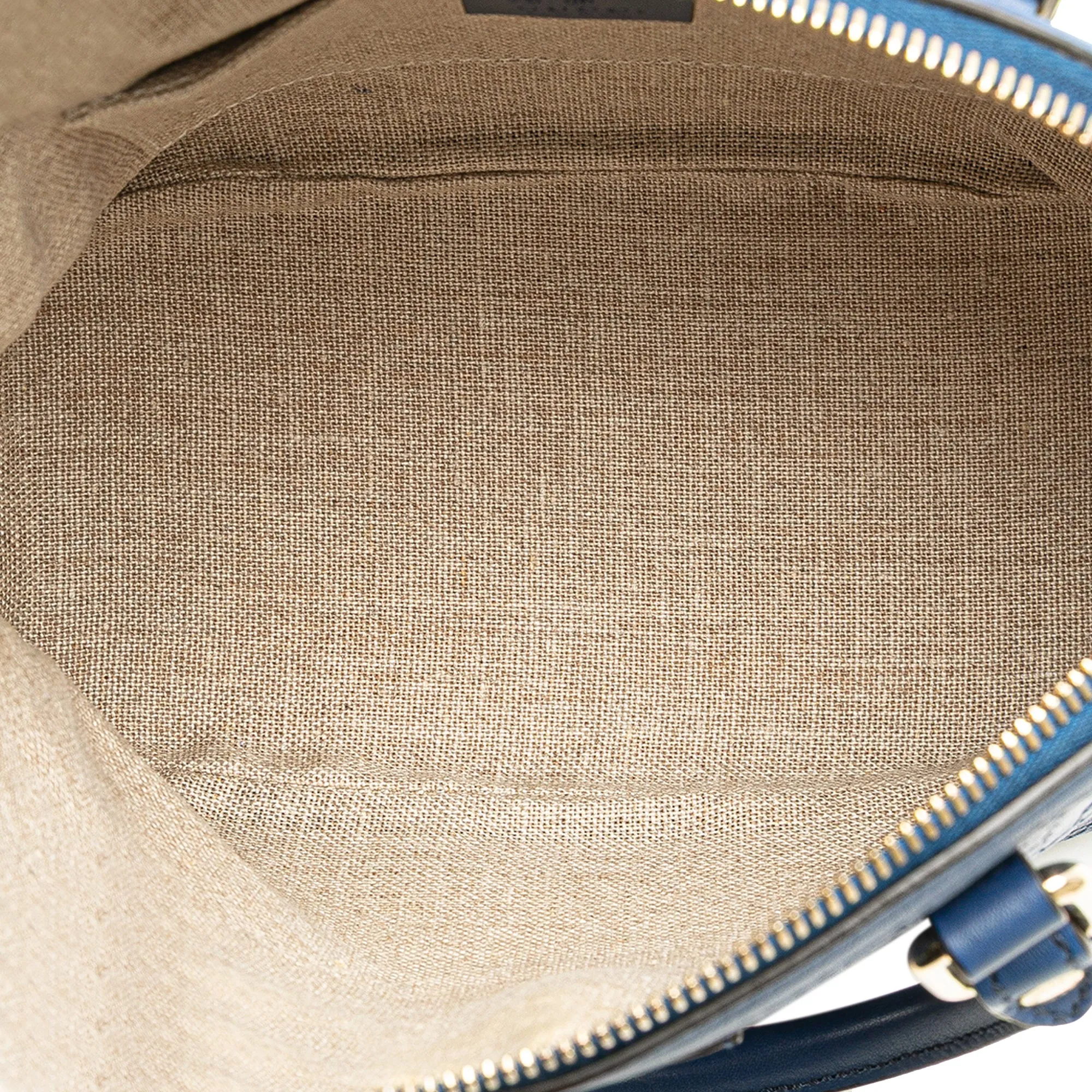 Blue Gucci Mini Microguccissima Dome Satchel