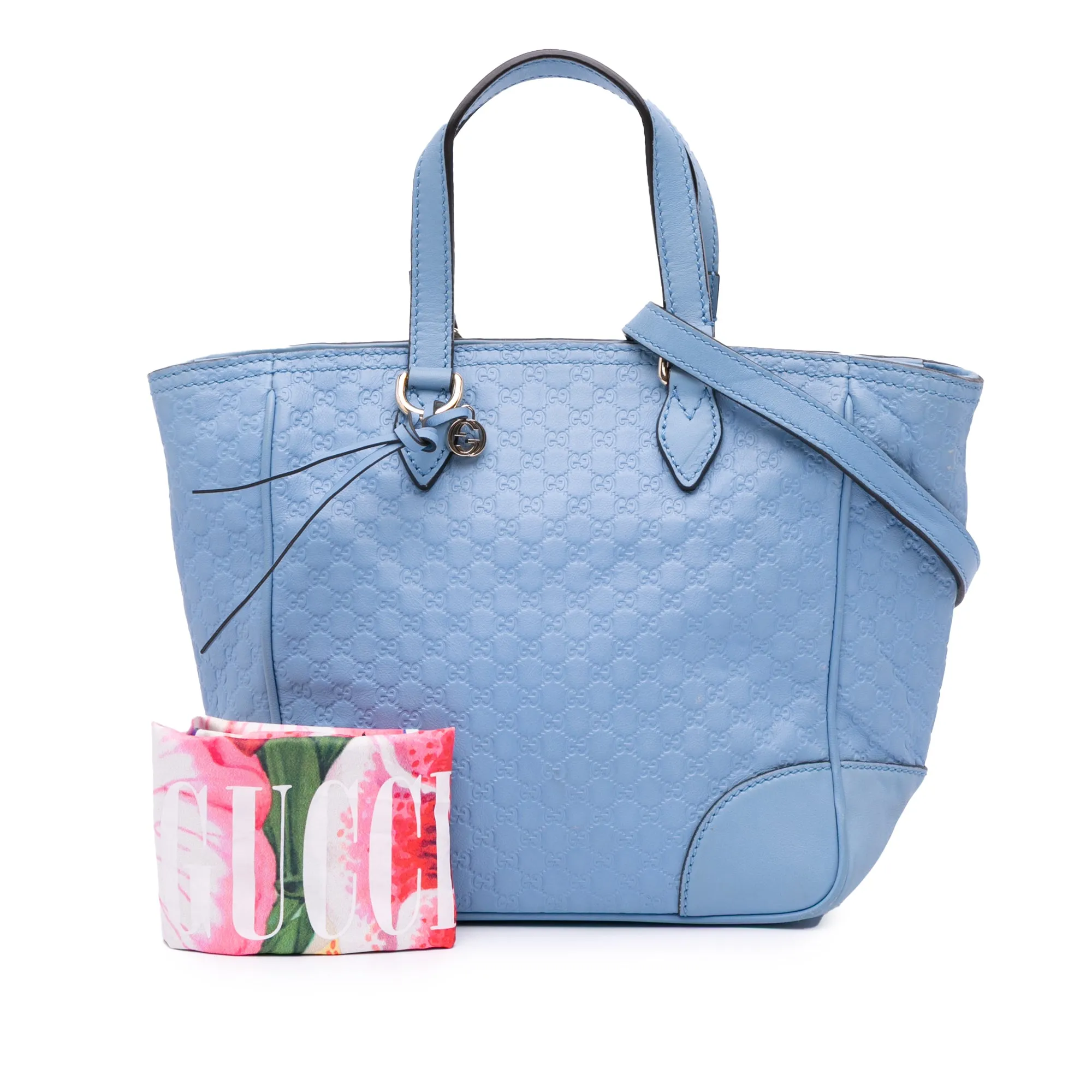 Blue Gucci Small Microguccissima Bree Satchel