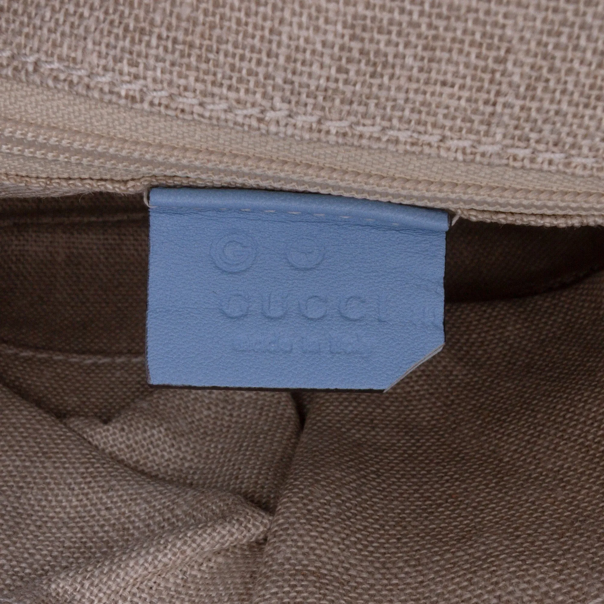 Blue Gucci Small Microguccissima Bree Satchel