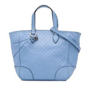 Blue Gucci Small Microguccissima Bree Satchel
