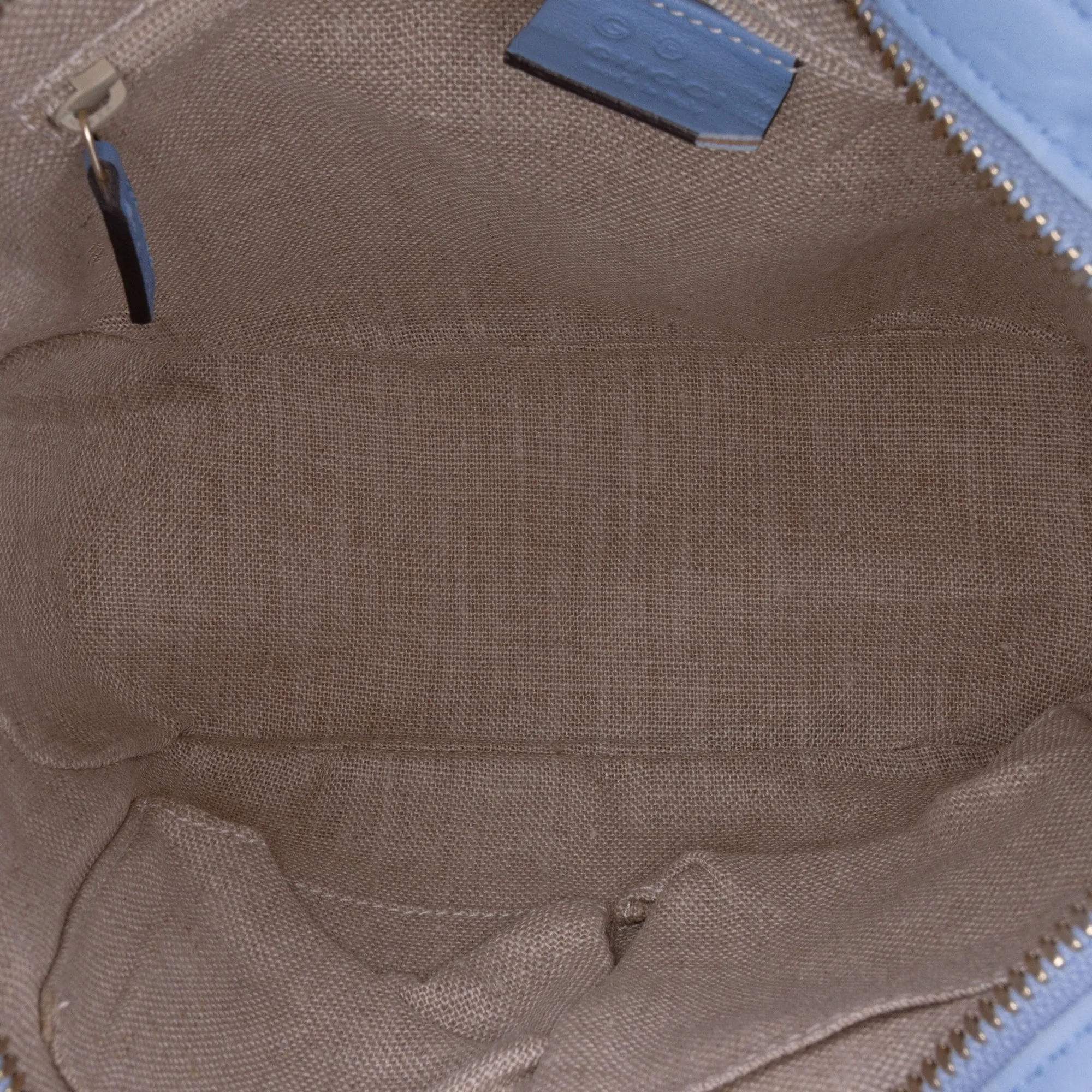 Blue Gucci Small Microguccissima Bree Satchel