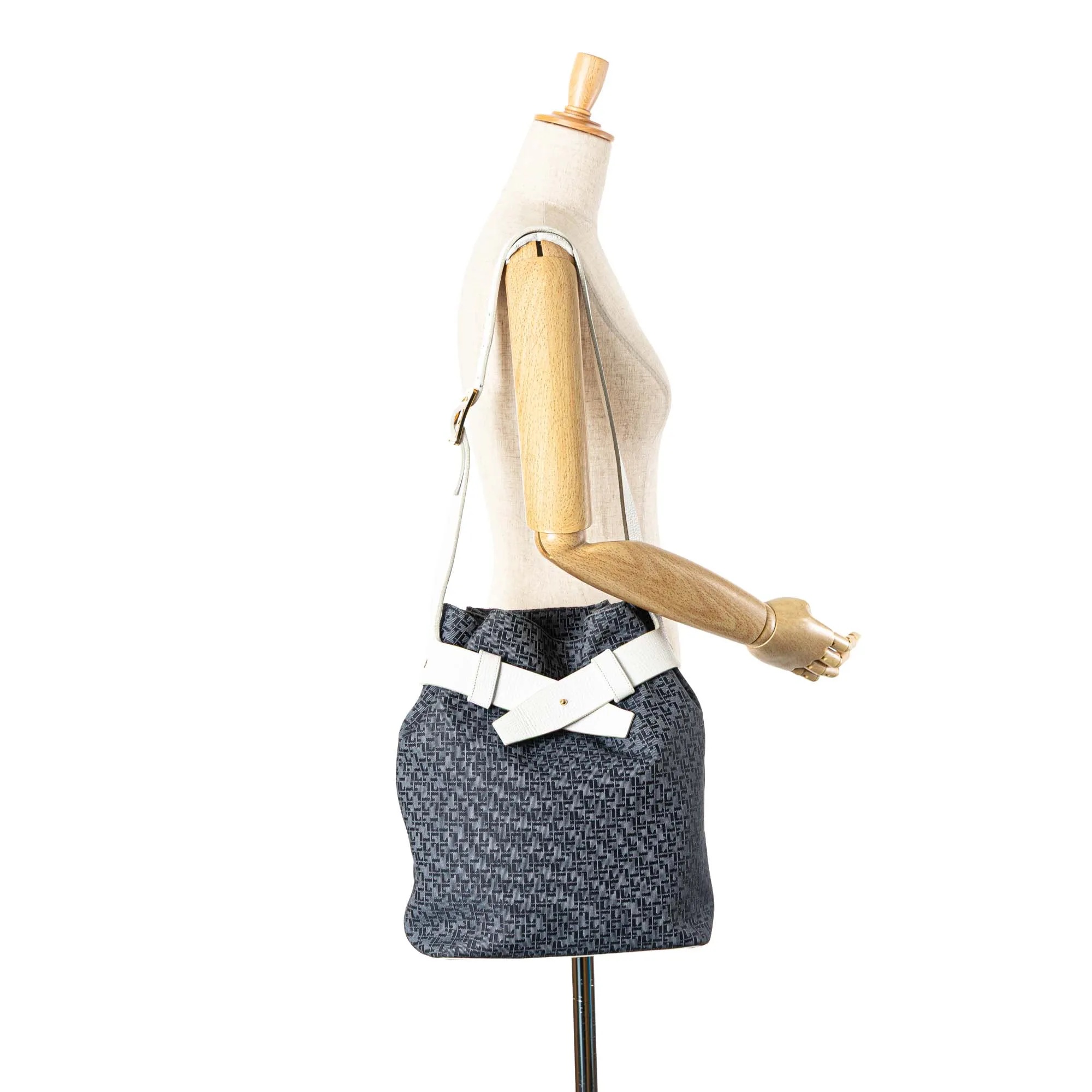 Blue LOEWE Canvas Bucket Bag