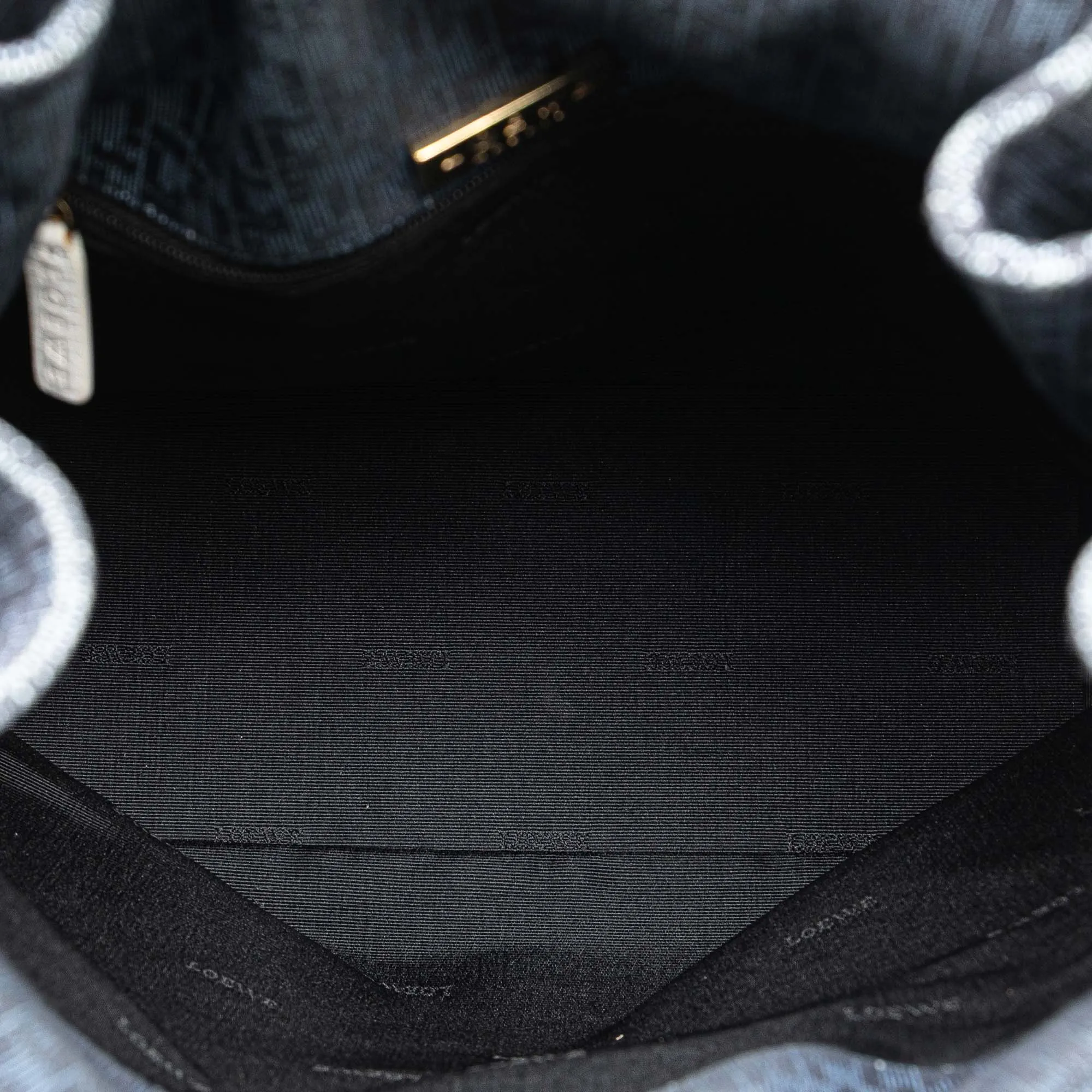 Blue LOEWE Canvas Bucket Bag