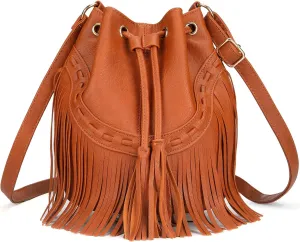 Boho Purses, Boho Bag, Black Fringe Purse, Western Purses for Women, Crossbody Bags for Women, Bucket Bags