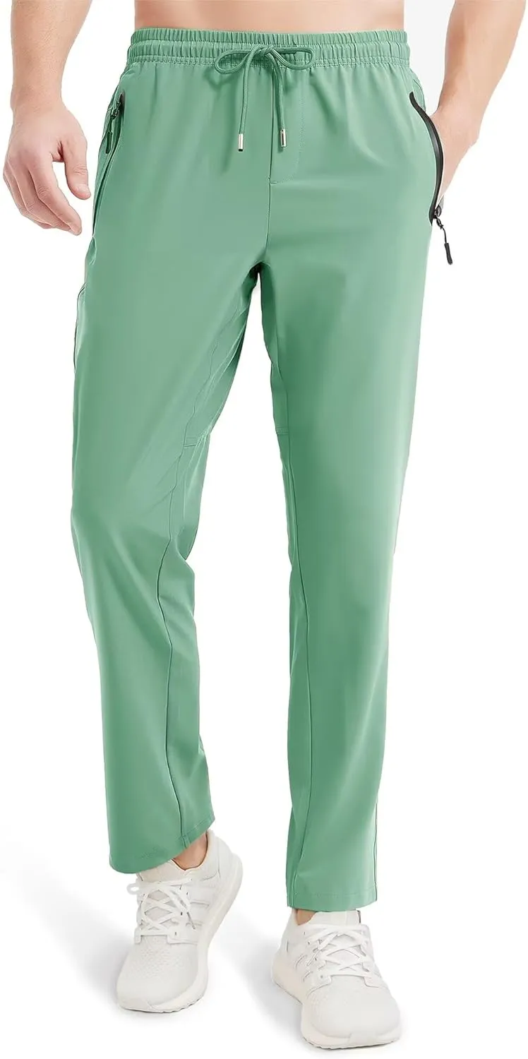 Boladeci Men's Joggers Lightweight Quick Dry Casual Athletic Hiking Pants Sweatpants with Pockets Elastic Waist