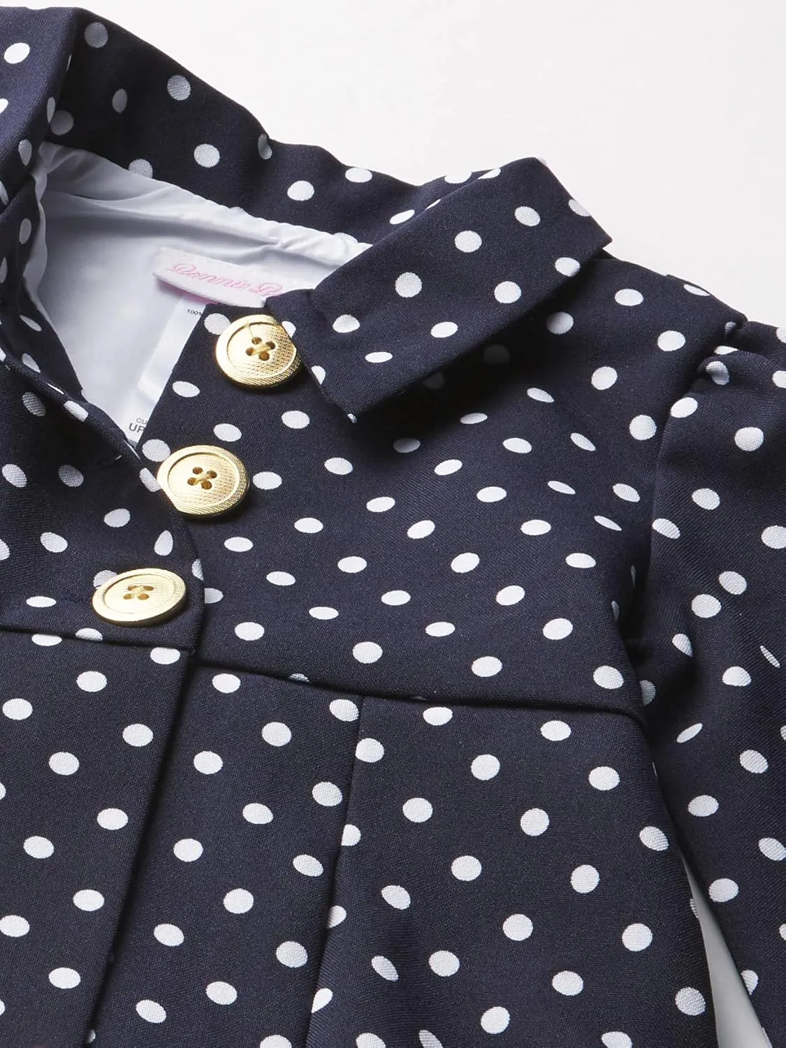 Bonnie Jean baby-girls Dot Coat and Dress Set