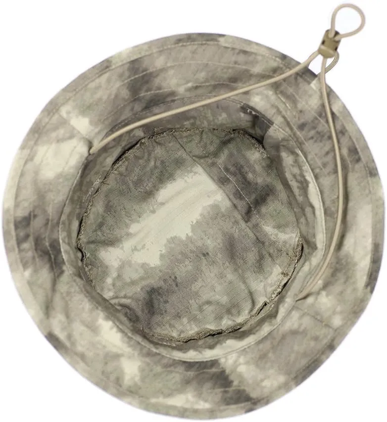 Boonie Hat Military Camo Cap Hunter Sniper Ghillie Bucket Hats Adjustable Jungle Bush Hat