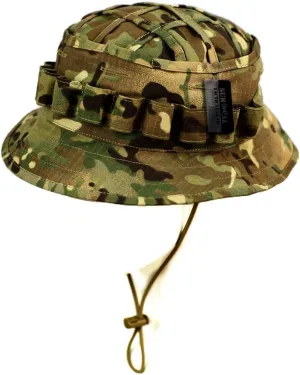 Boonie Hat Military Camo Cap Hunter Sniper Ghillie Bucket Hats Adjustable Jungle Bush Hat
