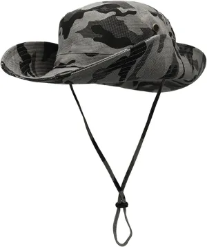 Boonie Hats for Men Women Wide Brim Sun Hats Outdoor Sun UV Protection Fisherman Hat Big Head Fishing Camo Bucket Hats