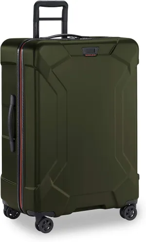 Briggs & Riley 30" Large Spinner - Checked Luggage for Travel, Suitcases with Wheels, Hardside Rolling Bag for Men & Women, Self-Repairing Zipper - Torq Collection, Hunter Green