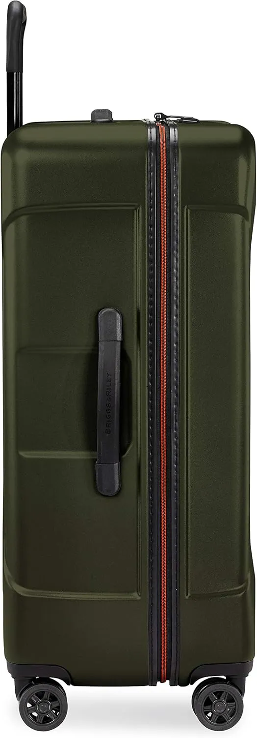 Briggs & Riley 30" Large Spinner - Checked Luggage for Travel, Suitcases with Wheels, Hardside Rolling Bag for Men & Women, Self-Repairing Zipper - Torq Collection, Hunter Green